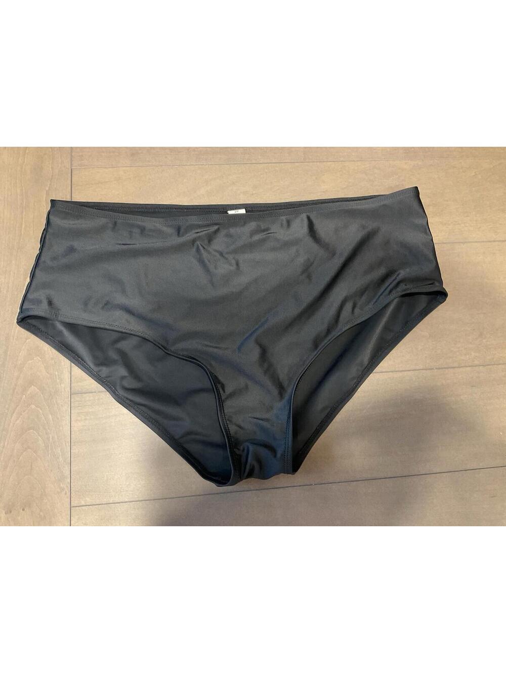 Womens Black Swim Suit Bottoms Size 20 See Measurements In Photos